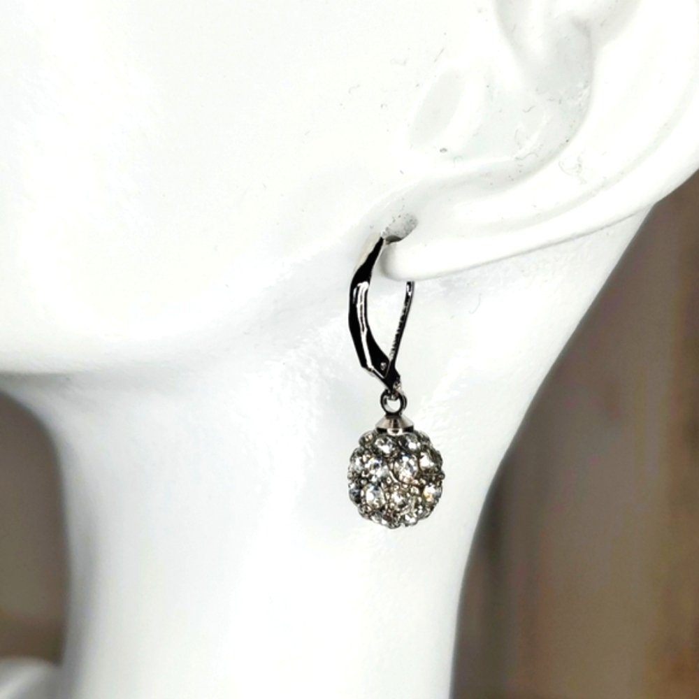 Swarovski Crystal Elements Fireball Earrings With… - image 1